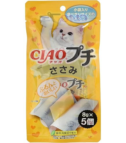Amazon.co.jp: チャオ (CIAO) プチ かつお・ささみ 大袋タイプ 9g×12個